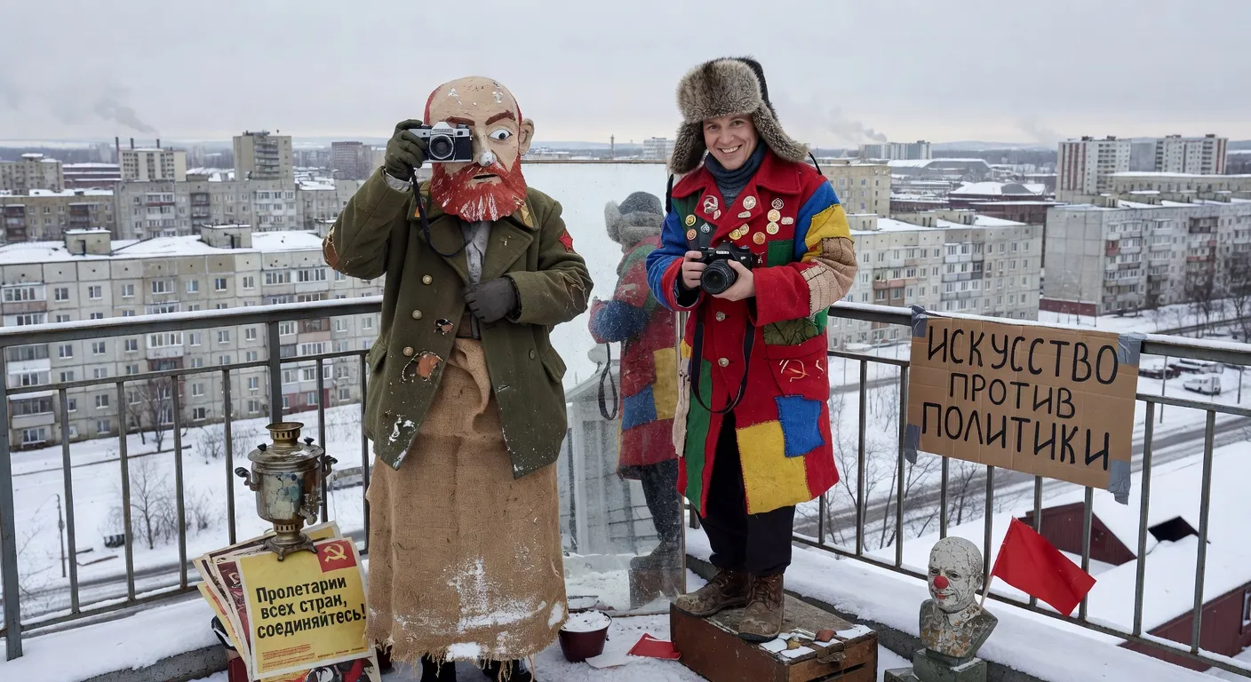 Blue Noses duo artistique sibérien — Vyacheslav Mizin et Alexander Shaburov, photographies subversives