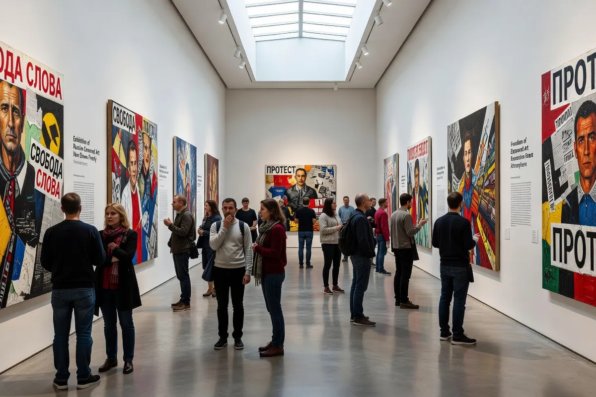 Archives d'exposition d'art russe en exil, catalogues et photos d'artistes dissidents