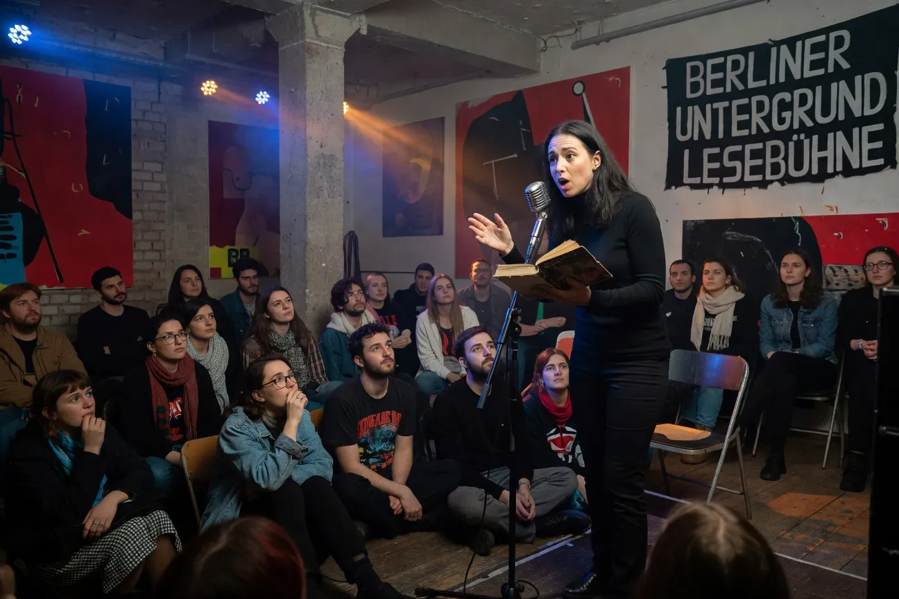 Manuscrit annoté de Read & Riot, lecture publique à Berlin